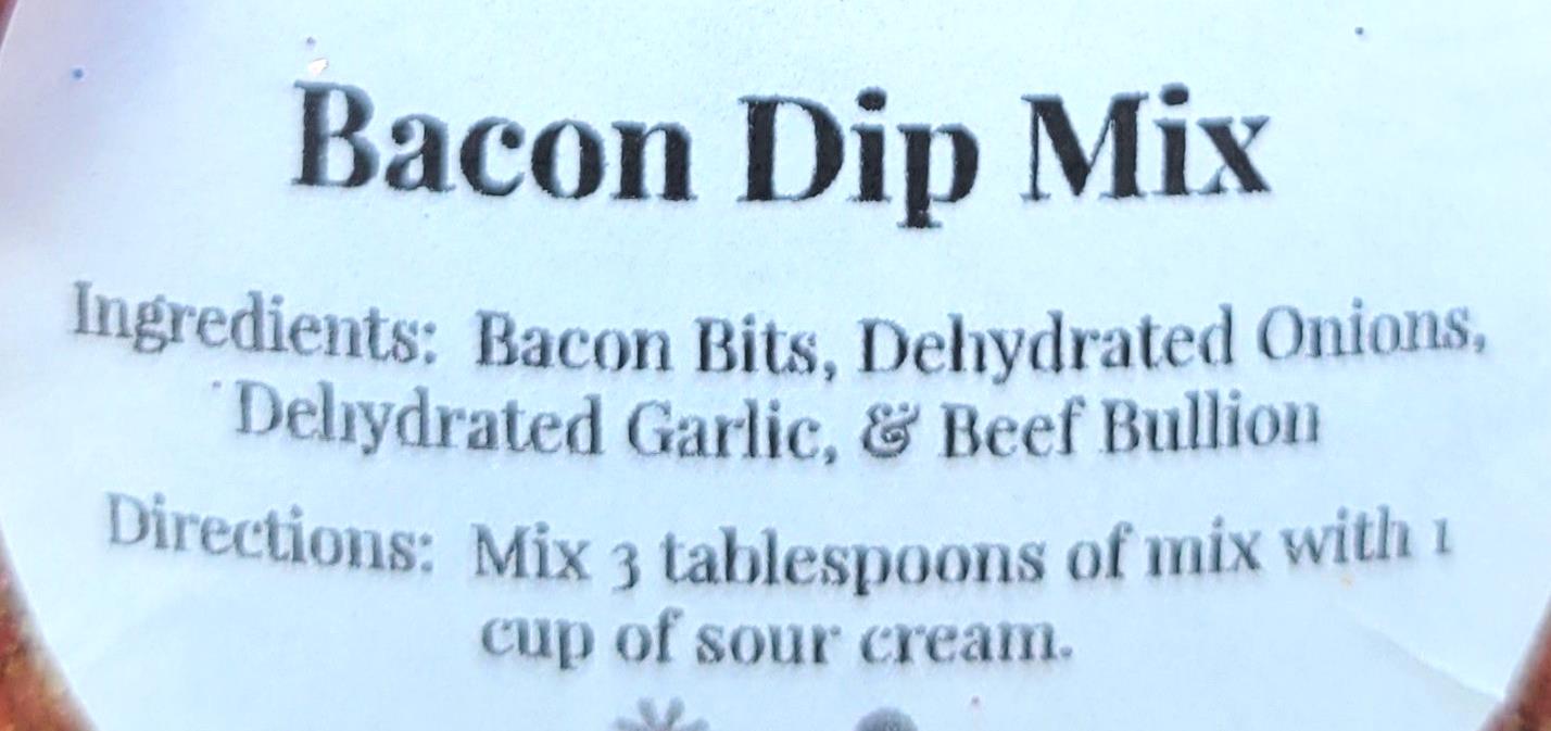 Bacon Dip Mix Ingredients